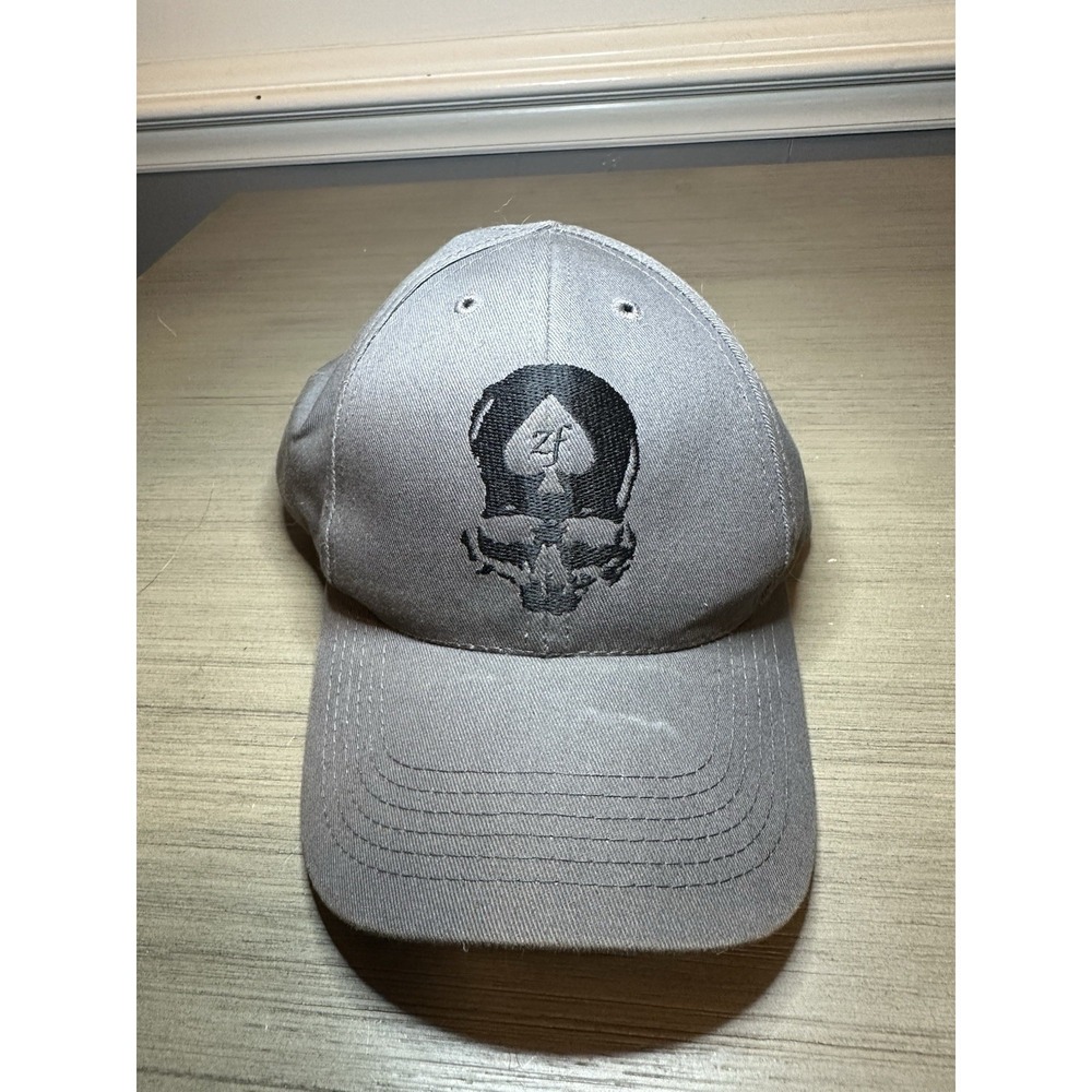 ZF Skull Hat Gray Adjustable Strapback Baseball‎ Cap Streetwear